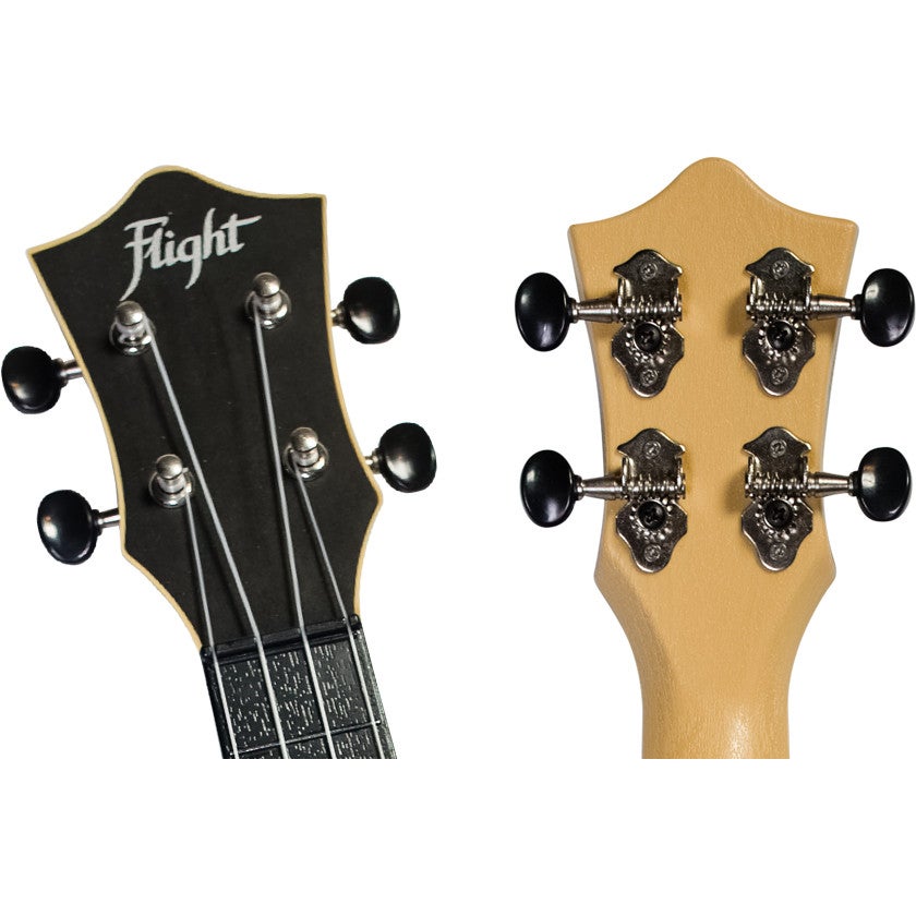 Flight Travel Series TUS35 Black sopraan ukelele met gigbag