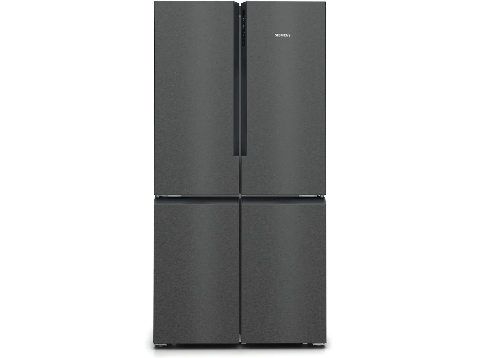 Siemens KF96NAXEA - Køleskab/fryser - bund-fryser - bredde: 91 cm - dybde: 73.1 cm - højde: 183 cm - 605 liter - Klasse E - BlackSteel