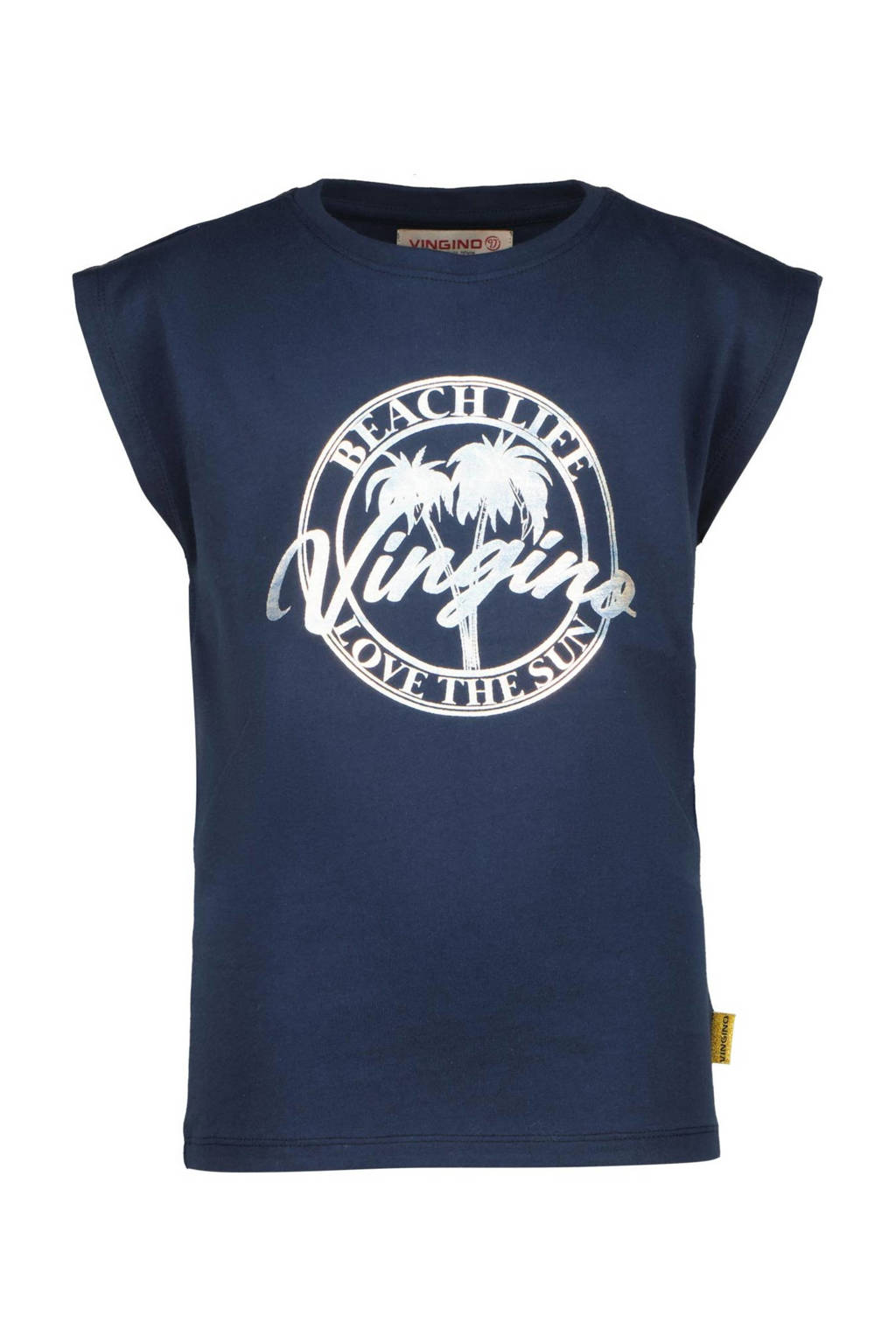 Vingino T-shirt HILSA met printopdruk donkerblauw