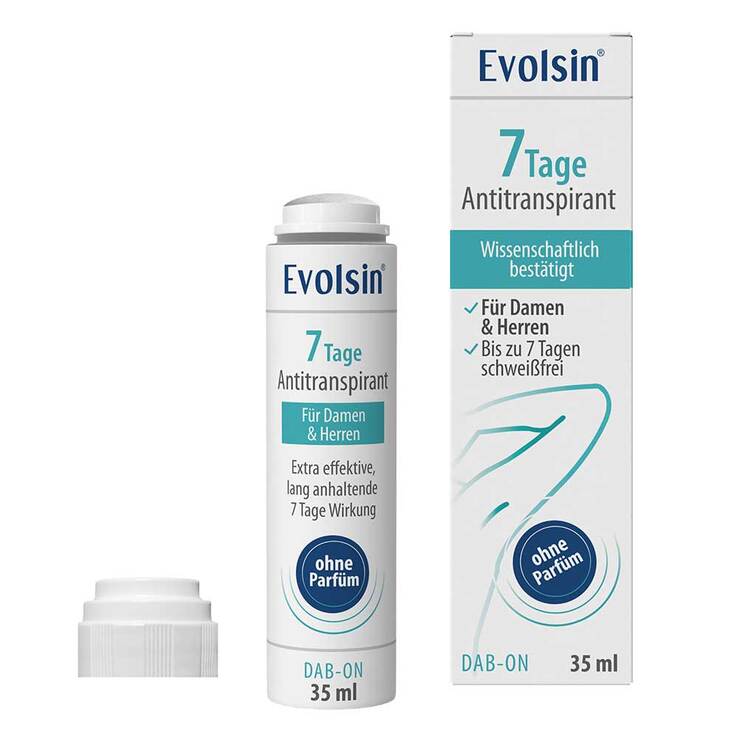 Evolsin 7 Tage Antitranspirant DAB-on ohne Parfüm, 35 ml