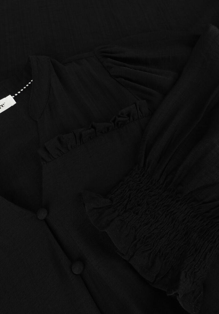 zwarte co'couture mini jurk hera frill crop dress