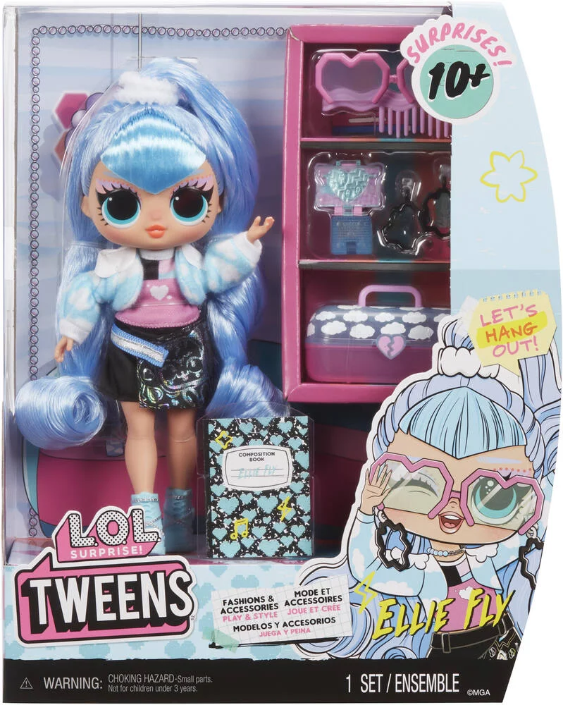 LOL SURPRISE TWEENS - POUPEE MANNEQUIN 17 CM  ELLIE FLY