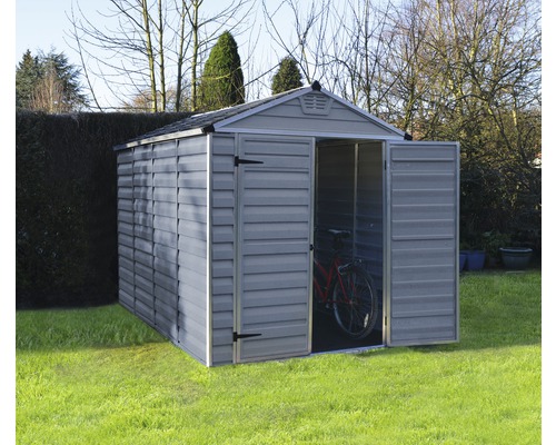 Palram Canopia Skylight 6x10 tuinhuis met vloer, 185,5 x 305,5 cm, grijs