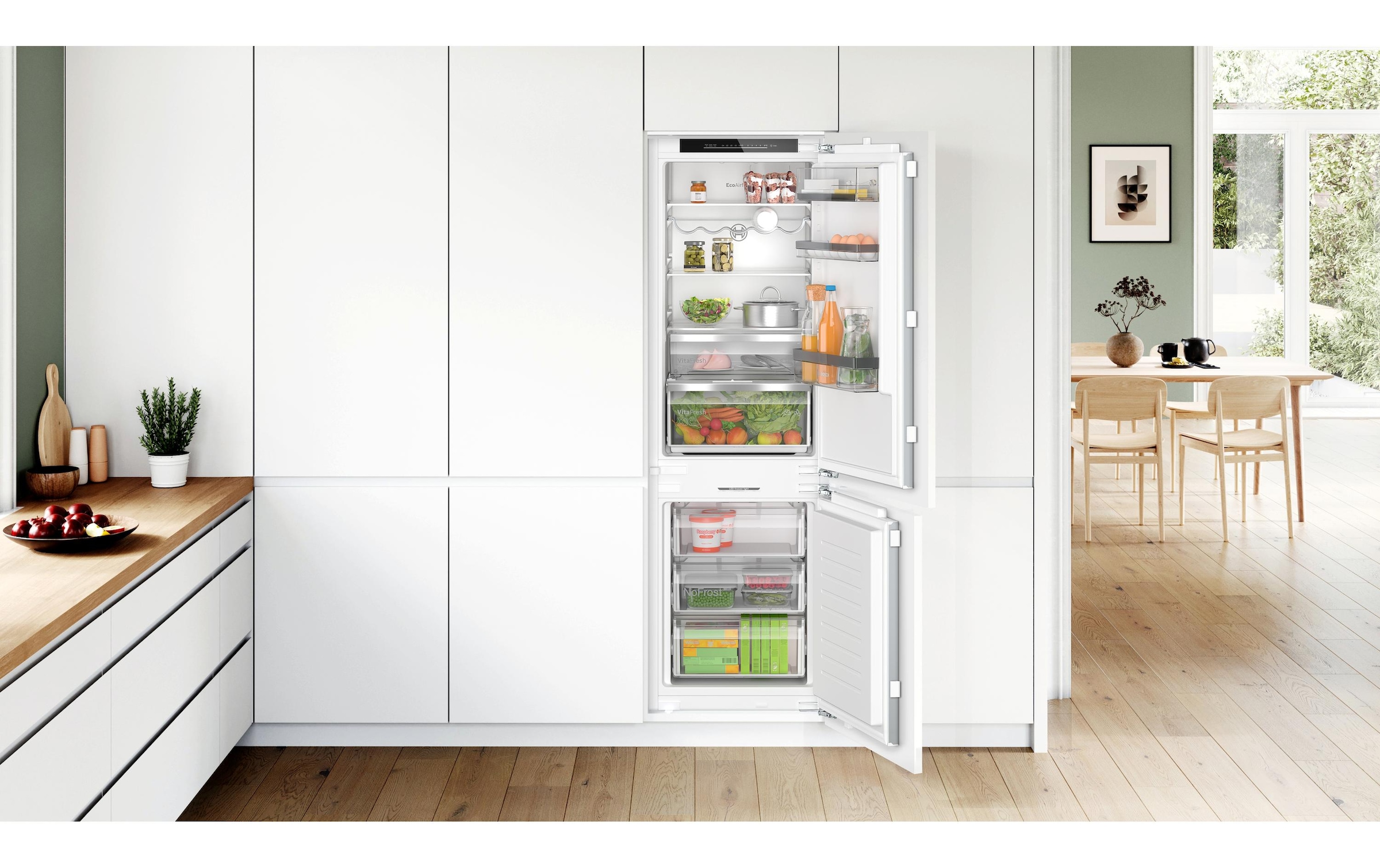 BOSCH Einbaukühlgefrierkombination »KIN86ADD0 Rechts/Wechselbar« 177,2 cm hoch 55,8 cm breit