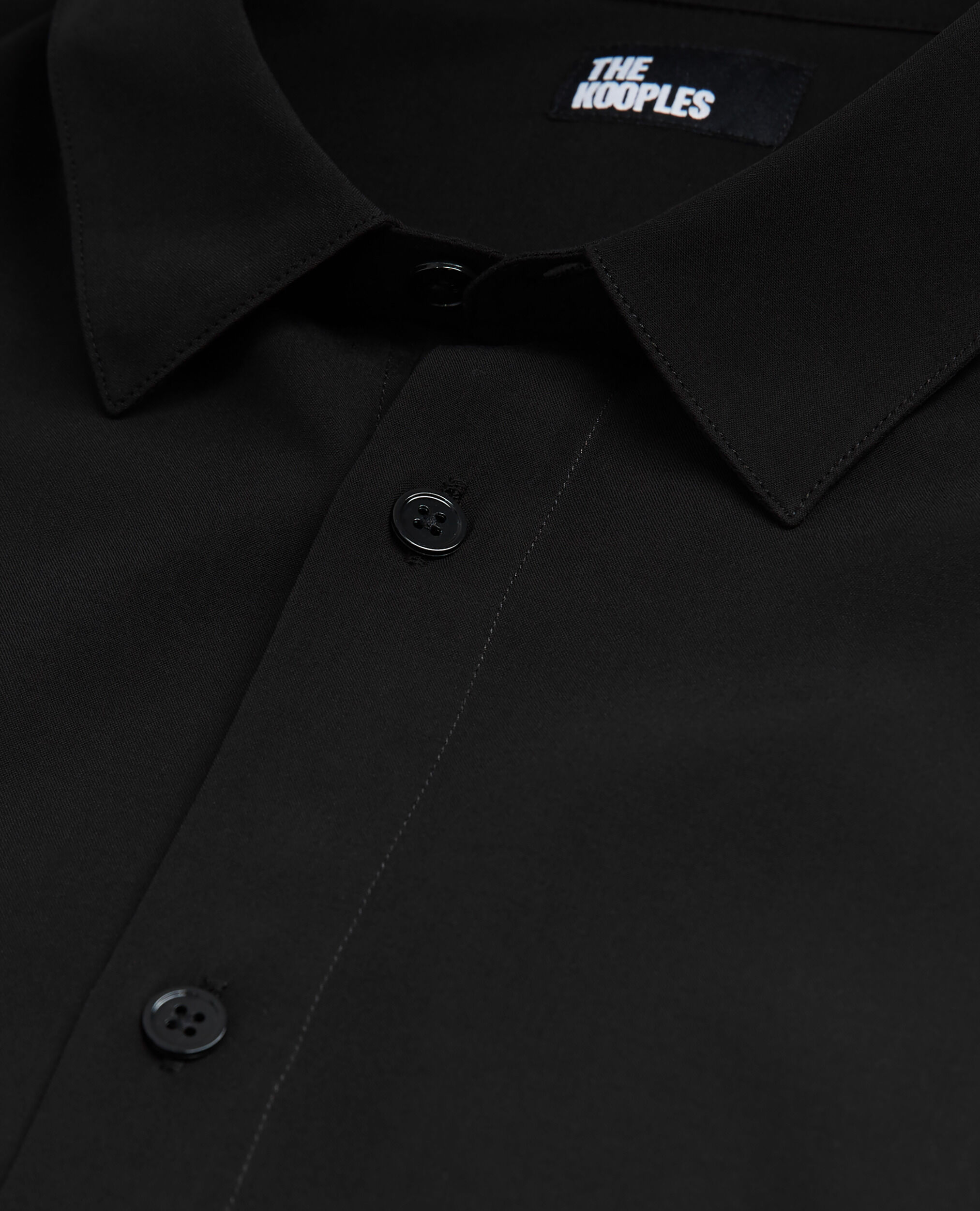 Chemise col classique noire