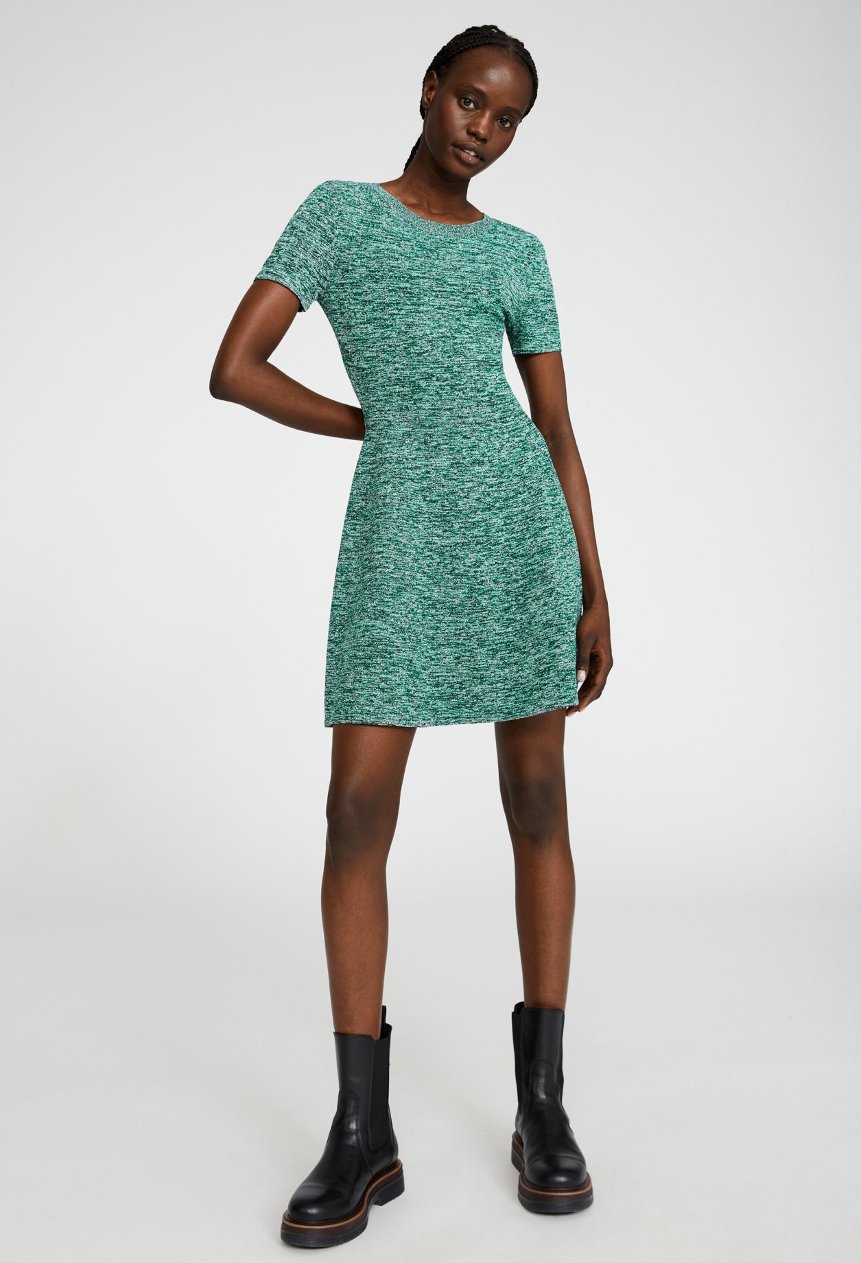 Robe maille dos nu
