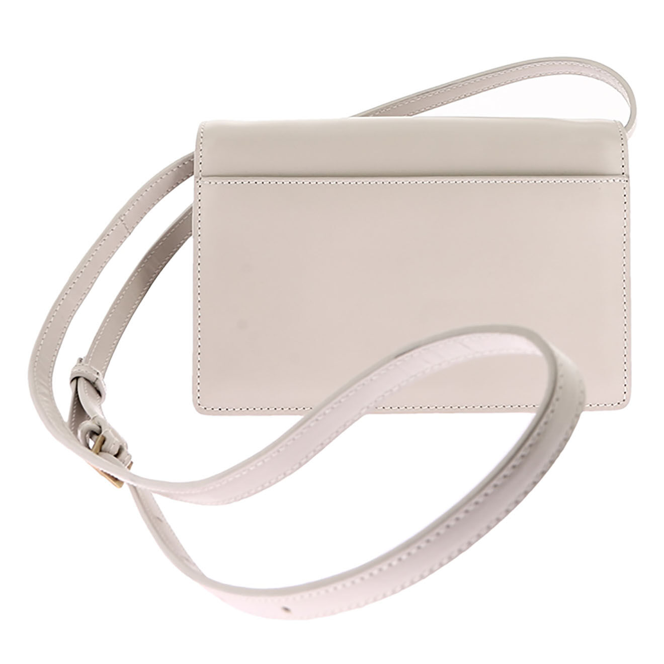 Saint Laurent Sac bandoulière en Cuir lisse crème - Neuf sans étiquette - L.19.5 cm