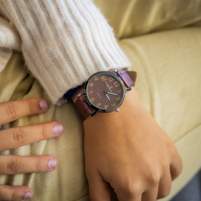 Montre Femme CHTIME bracelet Cuir Marron