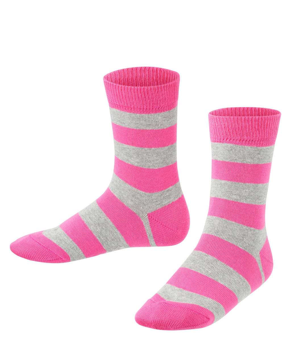 FALKE sokken - 3 paar grijs melange/roze