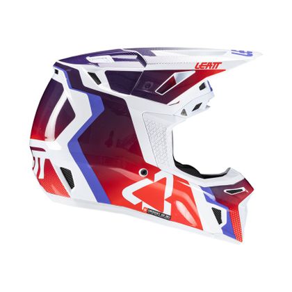 Casque cross Leatt 8.5 avec masque 5.5 2025 - Rouge / Bleu