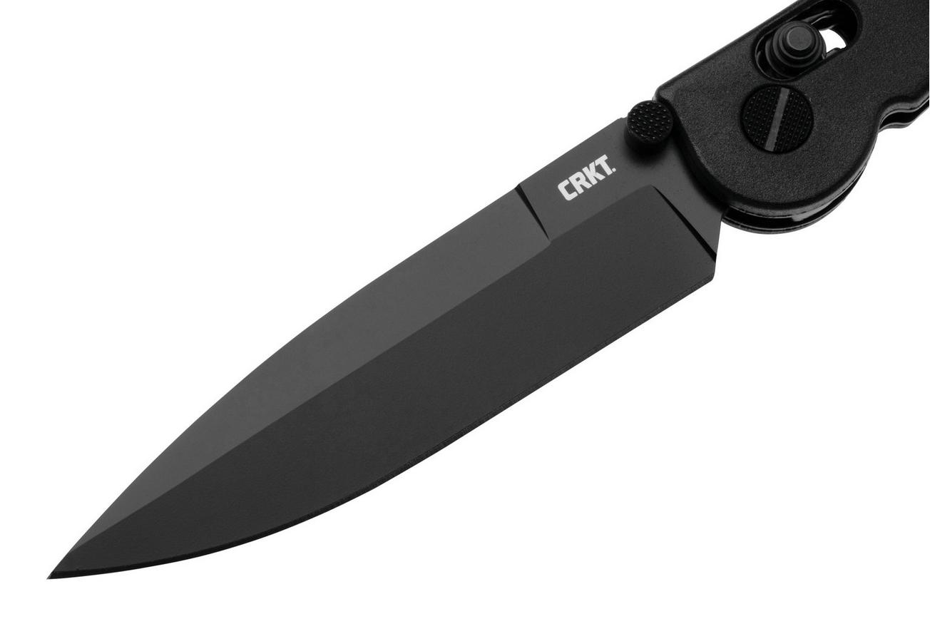 CRKT M16 Crossbar Lock Spear Point M16-03XK Black EDP D2, Black Grivory, zakmes, Kit Carson design