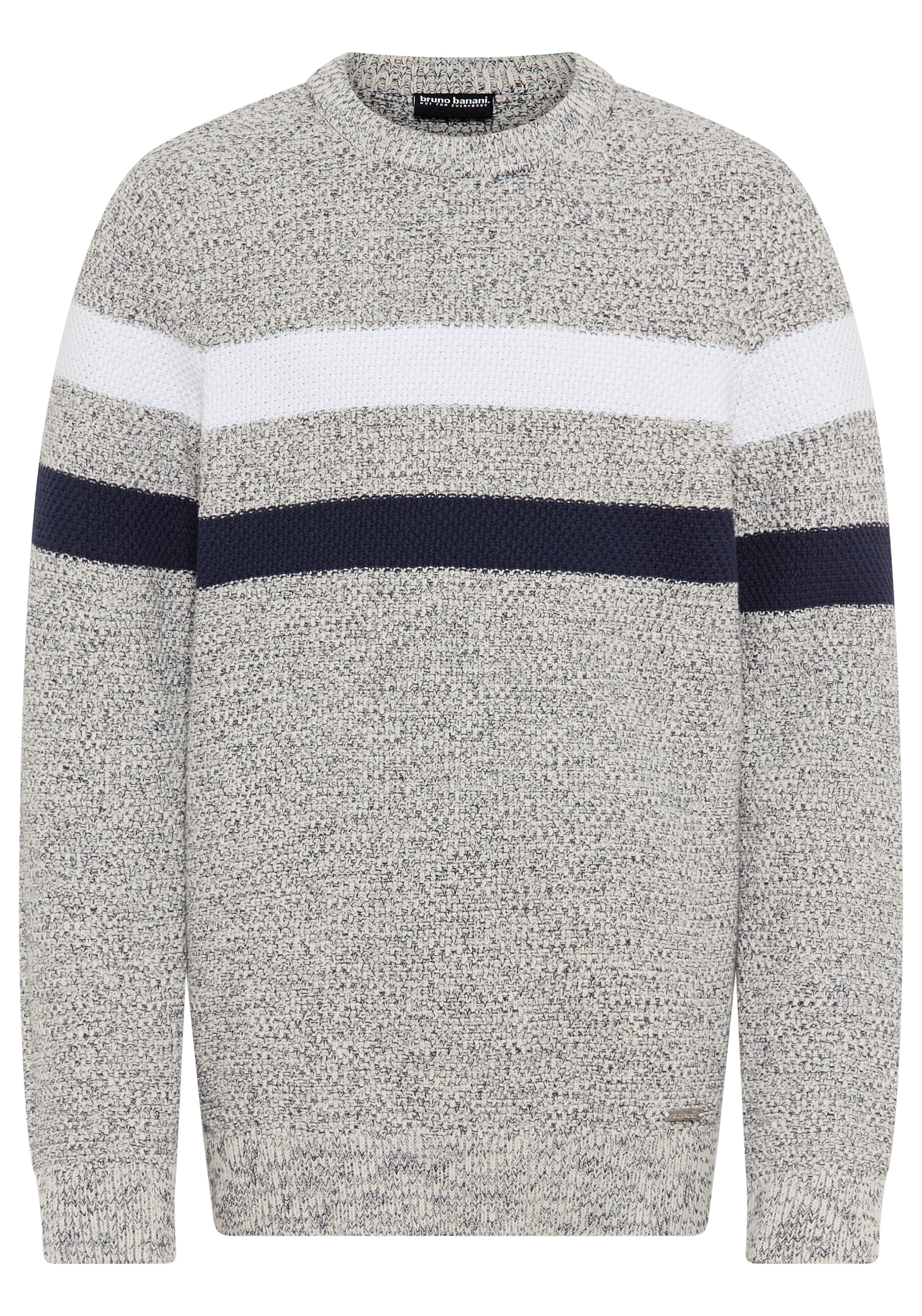 Bruno Banani Strickpullover »Ringelpullover in modischer Strickstruktur«, NEU: BRUNO BANANI für TEENS! Pullover in Melangeware