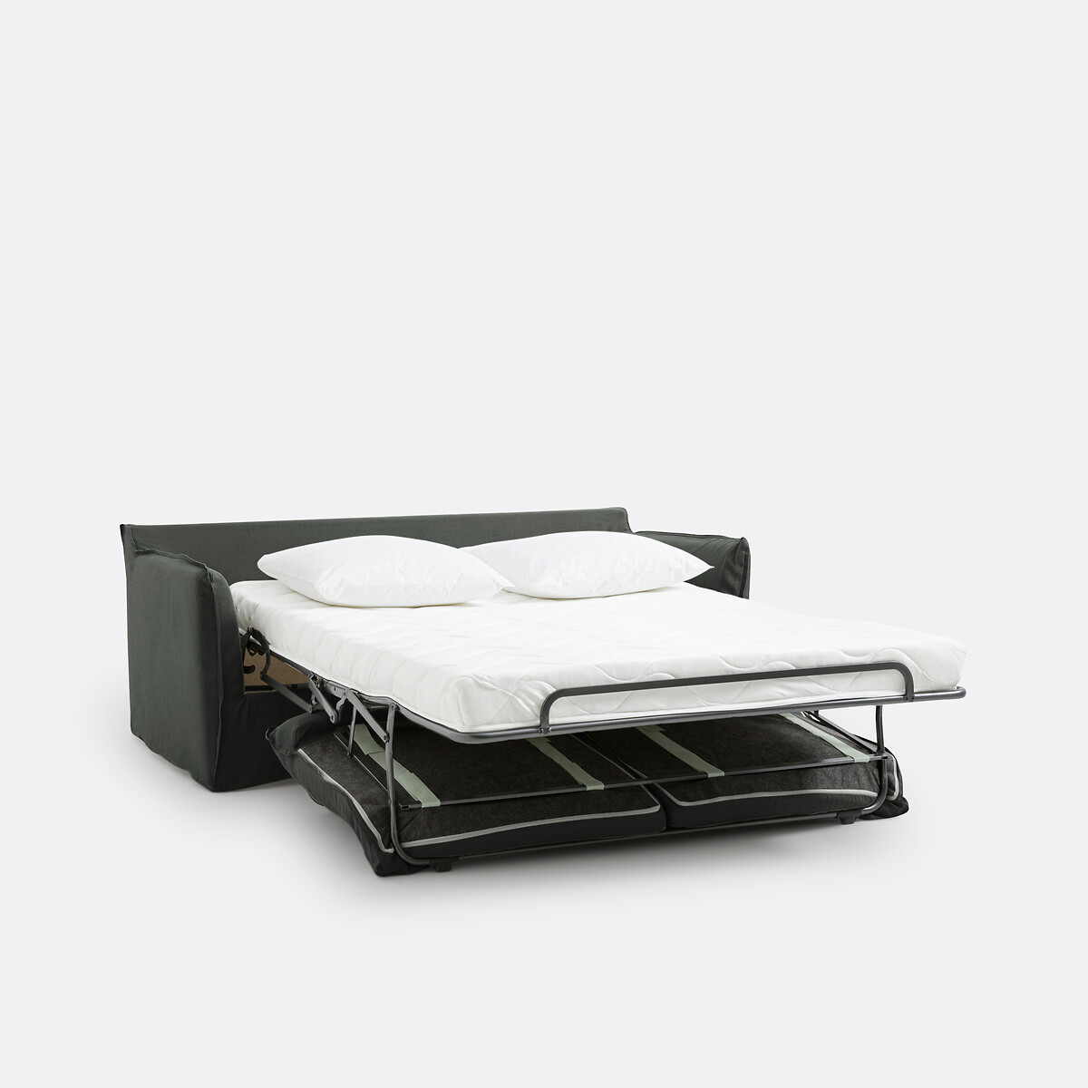 LA REDOUTE INTERIEURS<br>Slaapbank H14 cm, gekreukt linnen, Odna