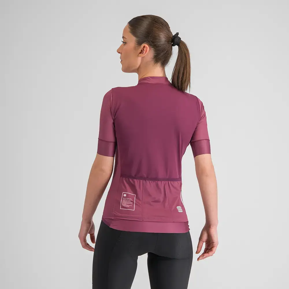 Sportful SRK Fietsshirt Korte Mouwen Donkerrood Dames