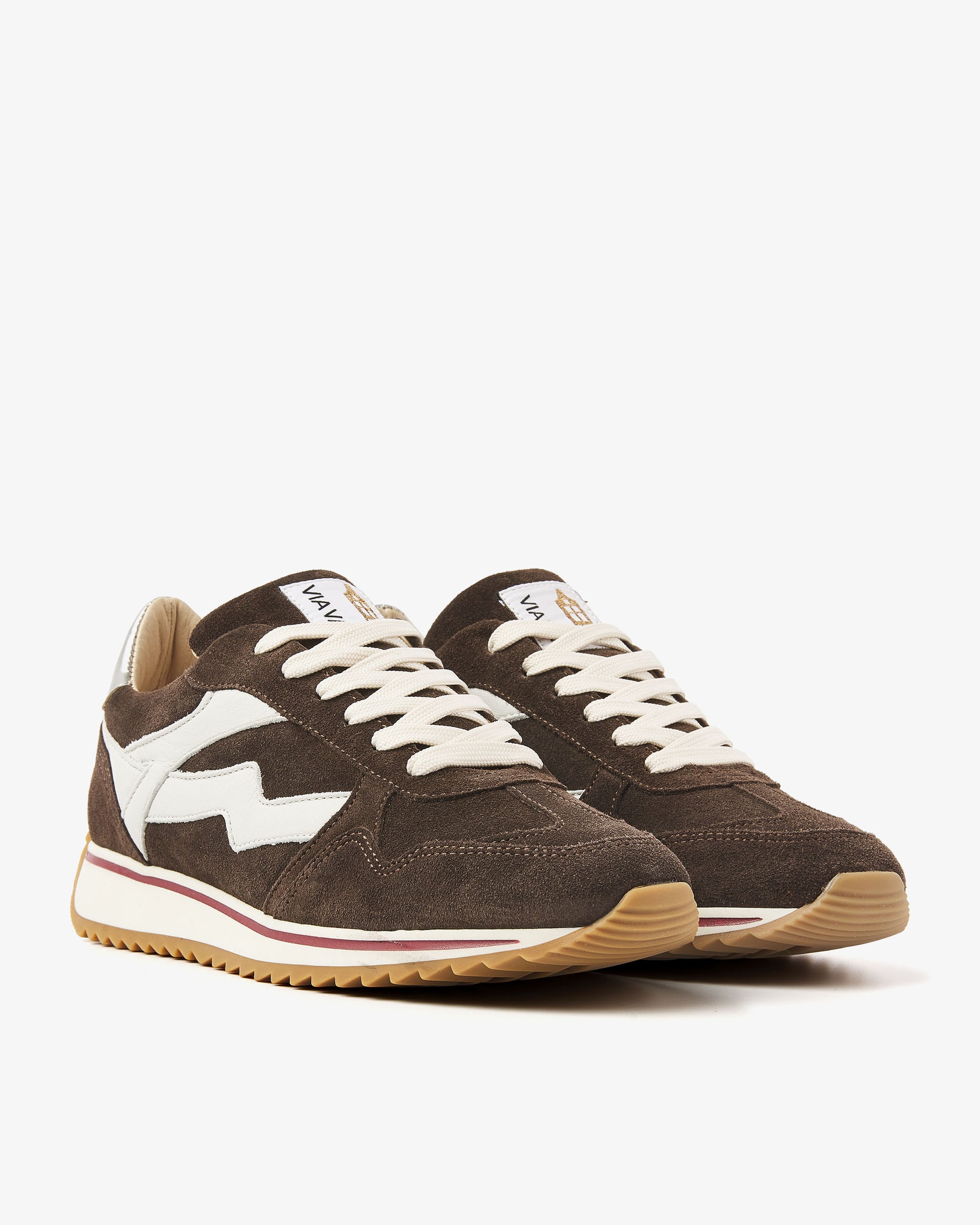 VIA VAI bruine dames sneakers Mikki Alex