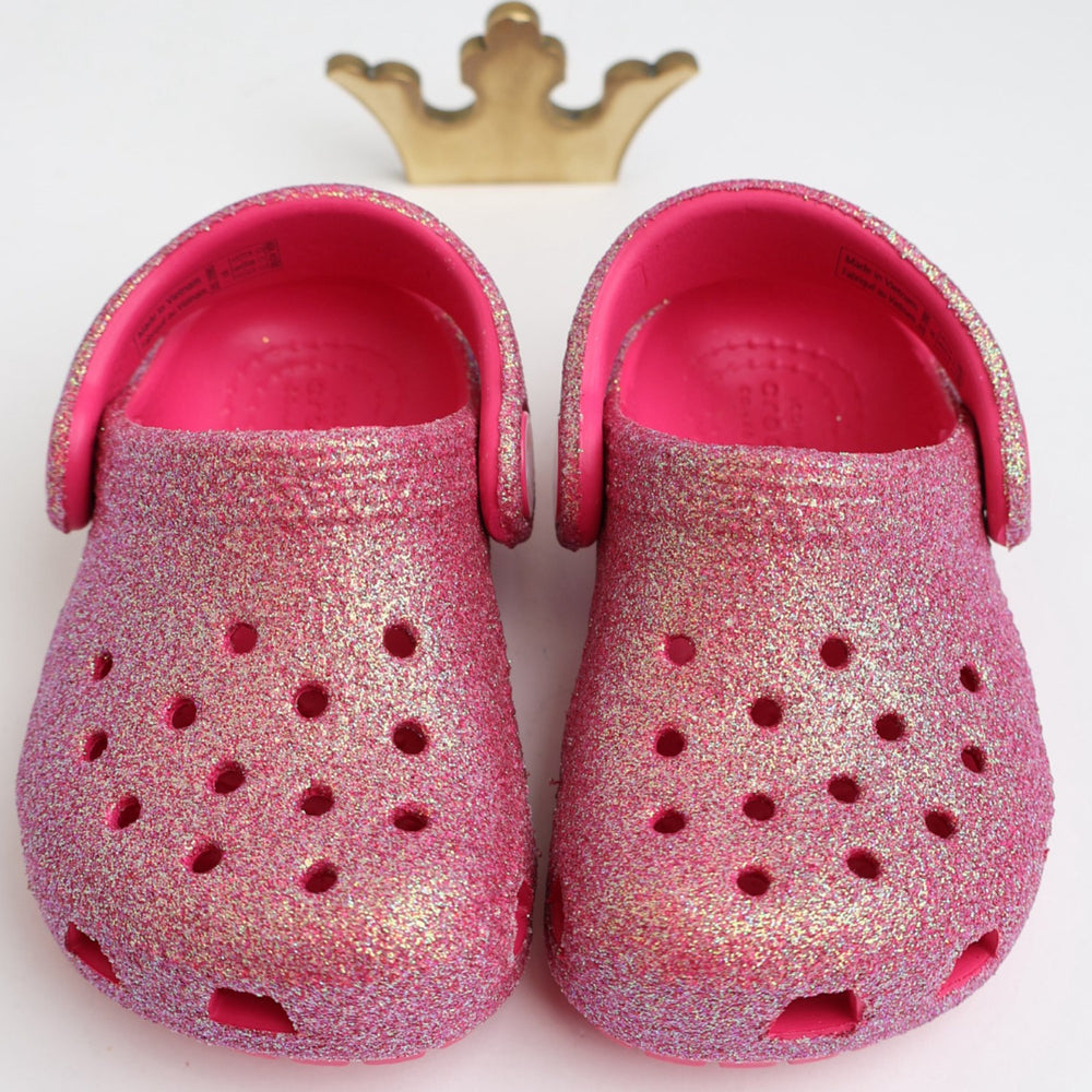 Køb Crocs Dragon Fruit Classic Iridescent Glitter Clog