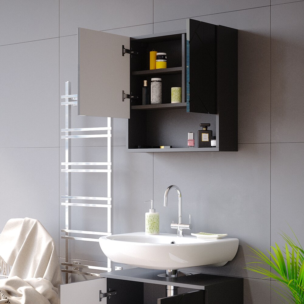 Vicco Spiegelschrank Badschrank Badezimmerspiegel Irma Spiegel Hängeschrank Bad