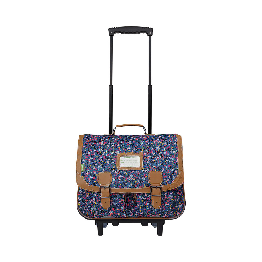 Cartable trolley Lou Ann bleu
