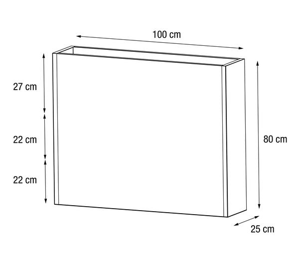 Herstera Metall-Raumtrenner Cube LED,