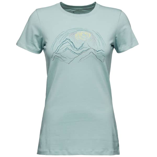 T-shirt escalade BLACK DIAMOND W SUMMIT SCRIBBLE TEE ICE BLUE