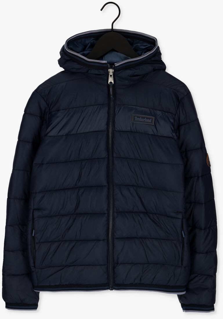 TIMBERLAND donkerblauwe timberland gewatteerde jas mid weight hooded jkt