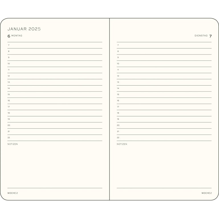Leuchtturm Tageskalender 12 Monate
