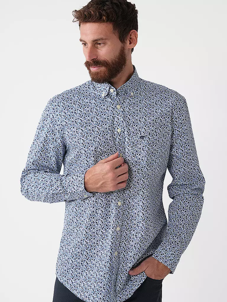 FYNCH HATTON Hemd Casual Fit blau