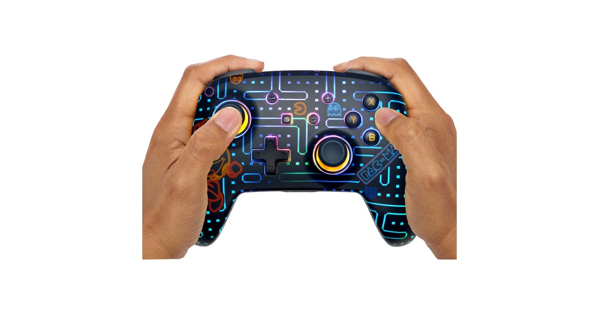 PowerAEnhanced Wireless Controller for Nintendo Switch with Lumectra - PAC-MAN Neon Arcade