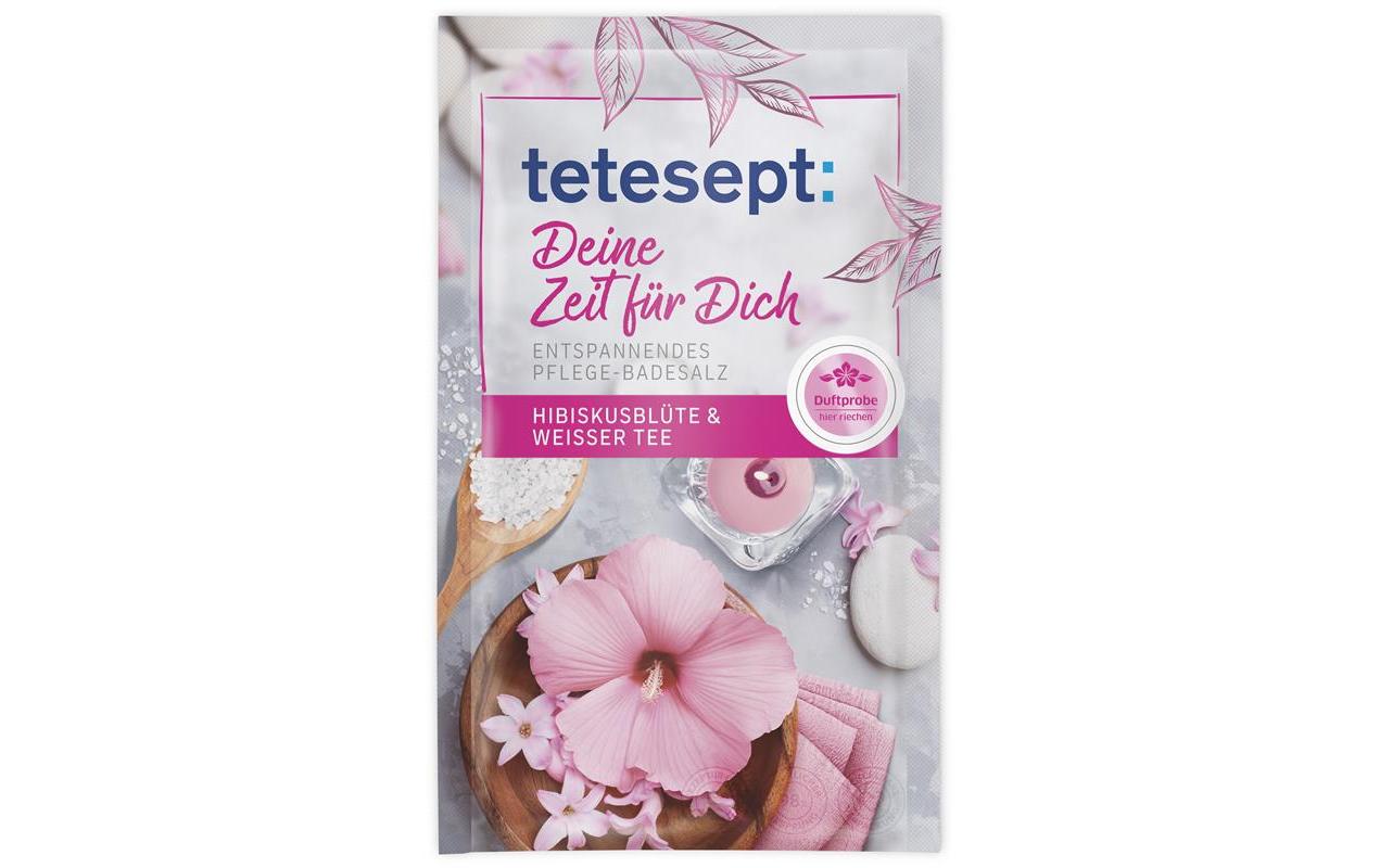 Badesalz Deine Zeit für Dich 60 gEntspannendes Pflegebad mit Hibiskusblüten und weissem Tee