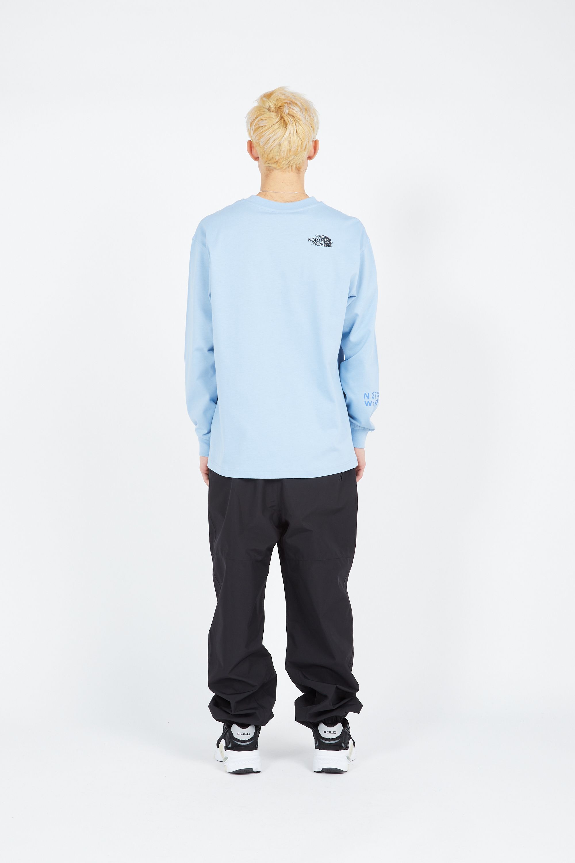THE NORTH FACE T-shirt U NSE GRAPHIC L/S TEE Bleu