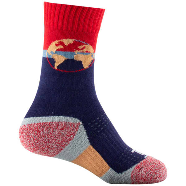 Chaussette randonnée THYO WORLD EXPLORER MID MARINE /ROUGE