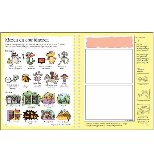 Uitgeverij usborne schrijf en teken je eigen strips