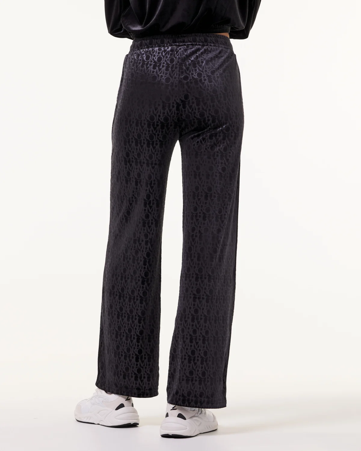 Bumpro Logomania Velour Pants Black