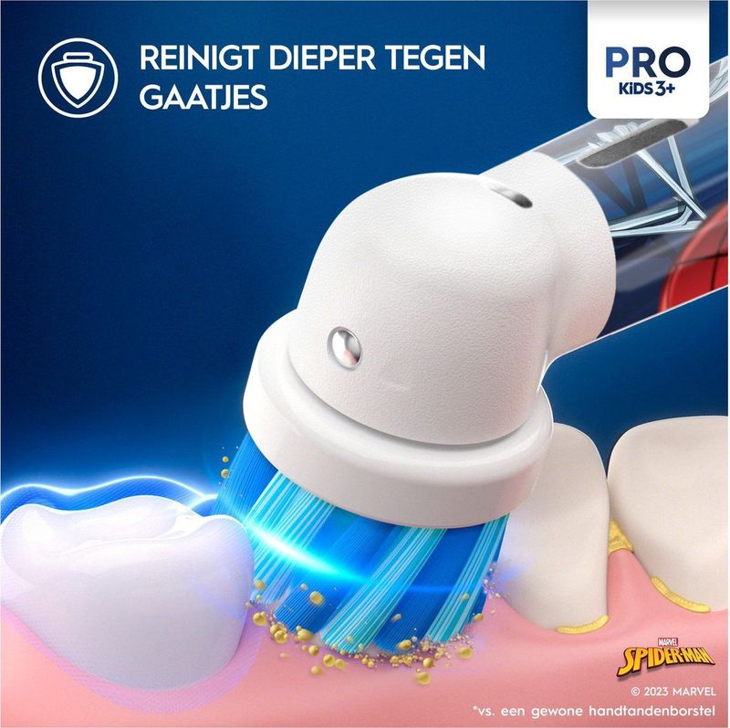 Oral-B Vitality Pro Kids - Elektrische Tandenborstel - Spiderman - Met Reisetui