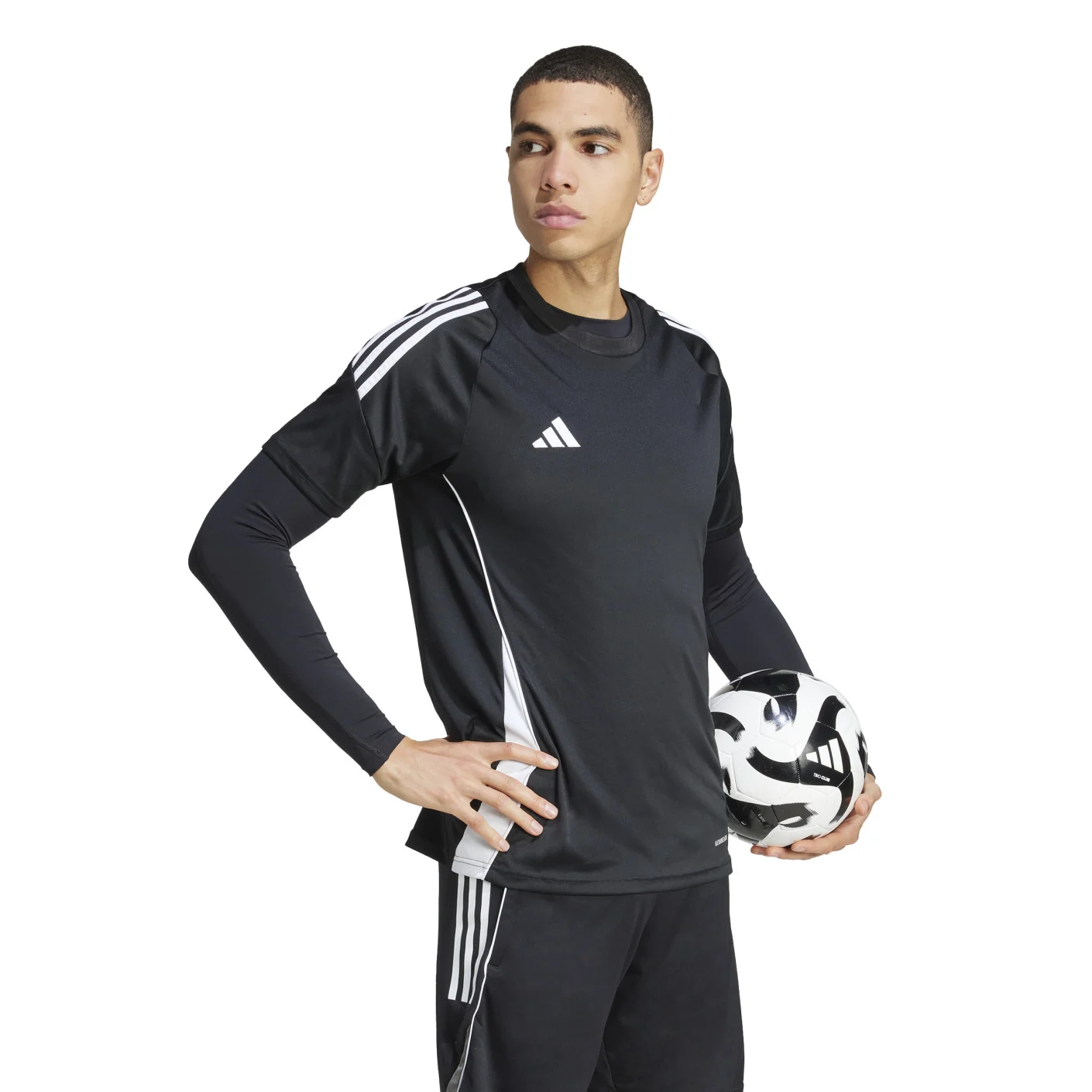 Adidas Techfit Ondershirt Lange Mouwen Zwart Wit