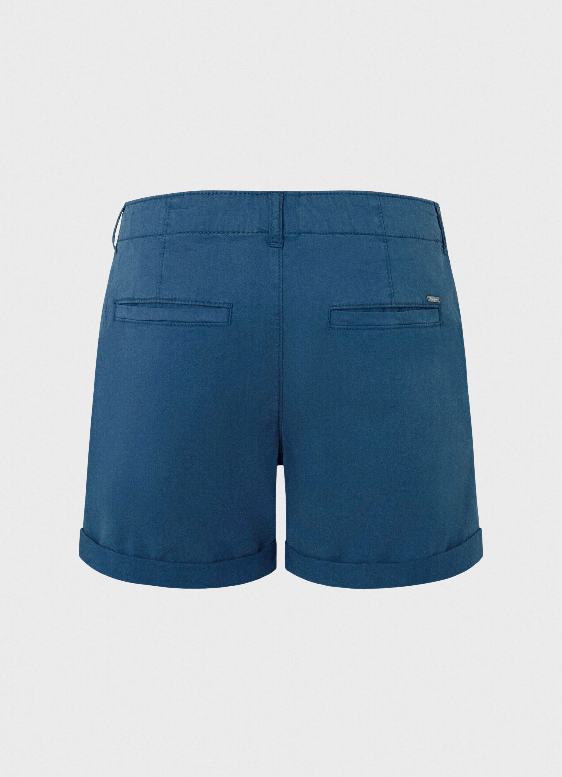 Calções chino de corte regular - azul oceano