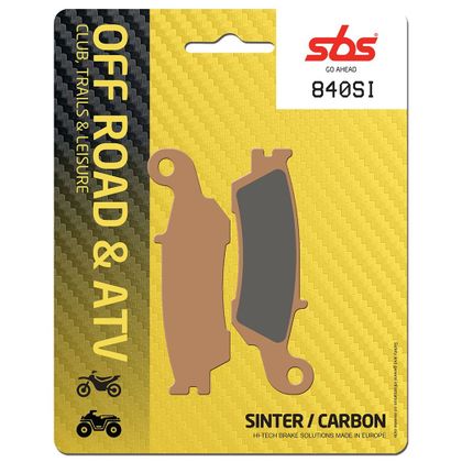 Plaquettes de freins SBS 840SI Sinter Métal Fritté avant