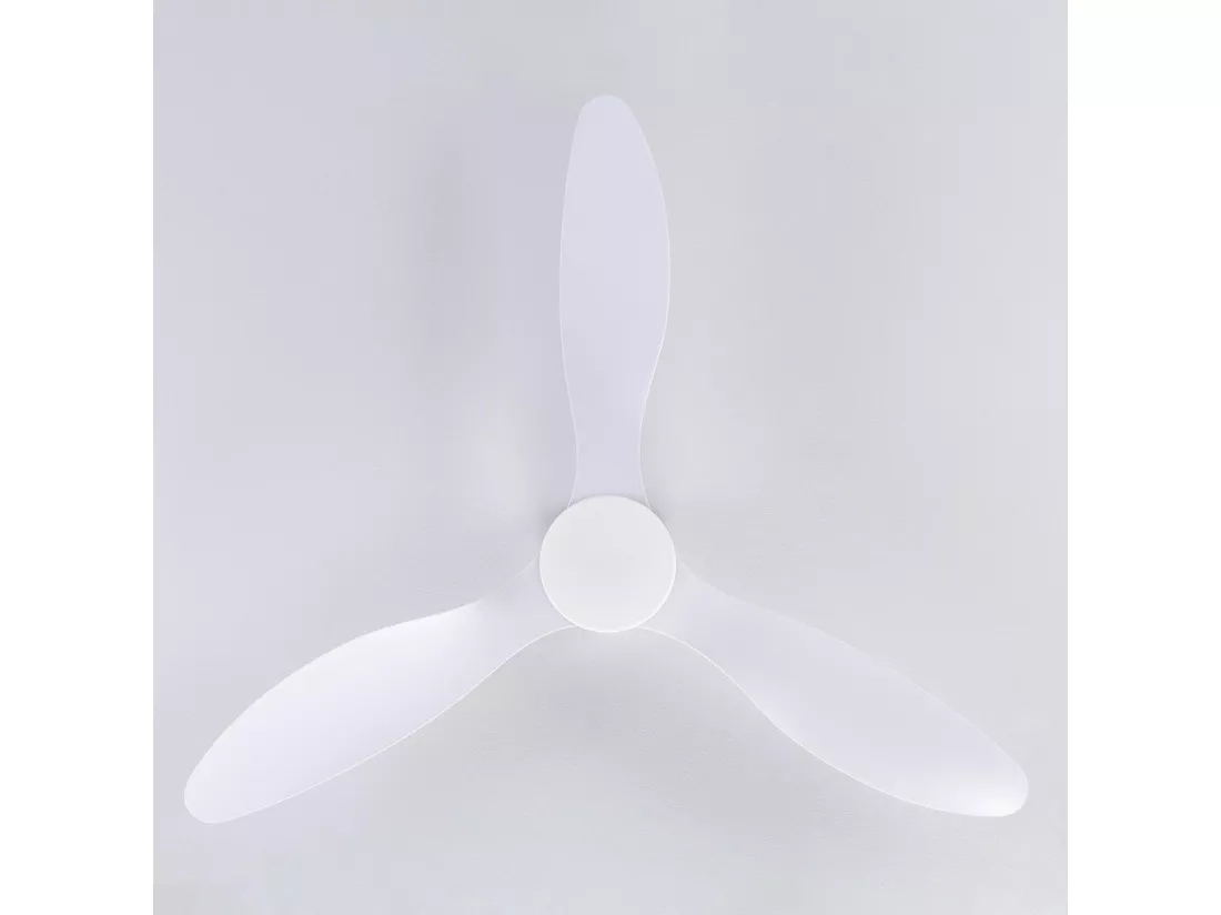 Ventilateur de Plafond Silencieux Weimar Blanc 132cm Moteur DC Télécommande Avec lumière