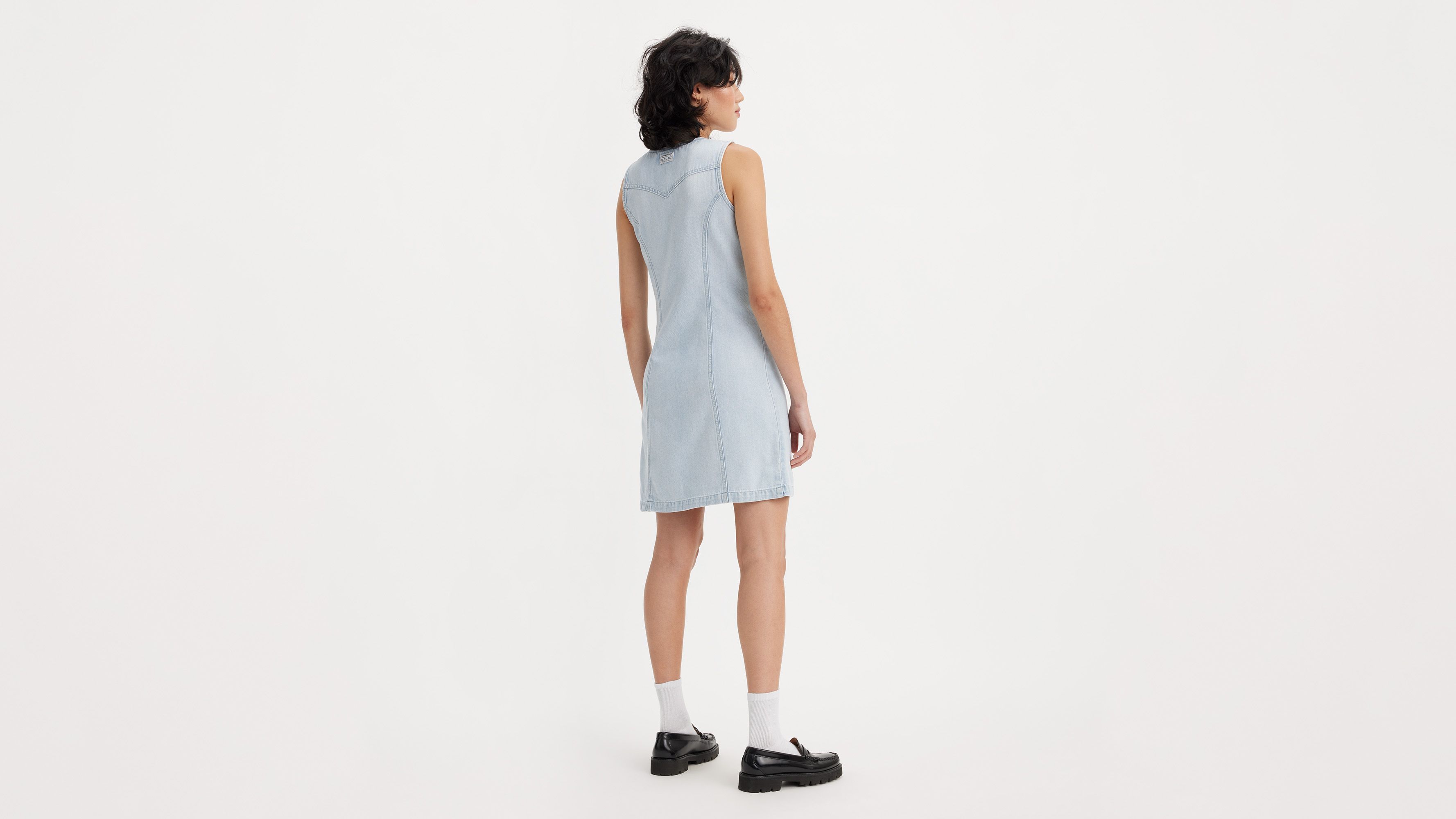 Robe courte denim Thora - Never Going To Change 2 - Bleu