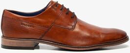 Bugatti leren heren veterschoenen Cognac Echt leer