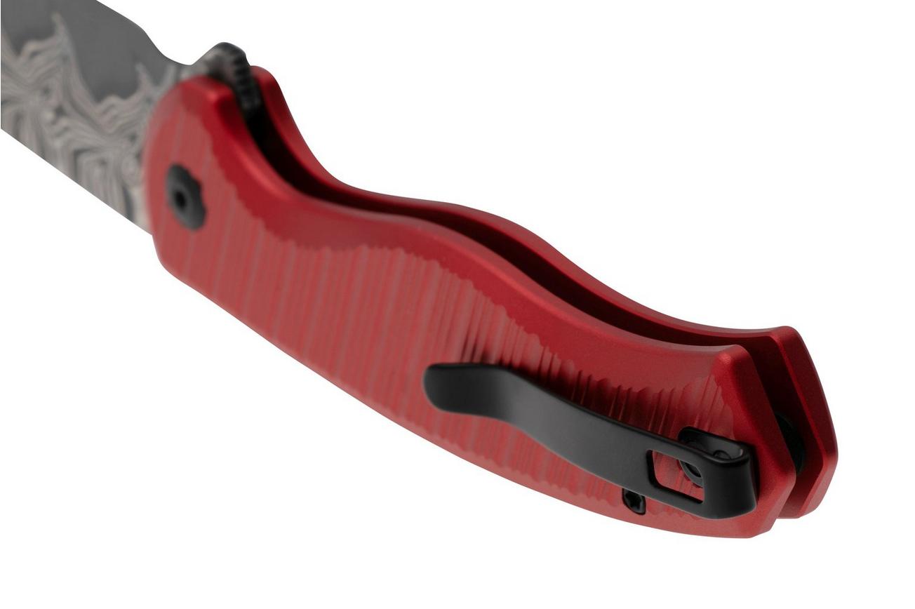 CIVIVI Stormhowl C23040B-DS1, Damascus, Milled Red Aluminum, zakmes