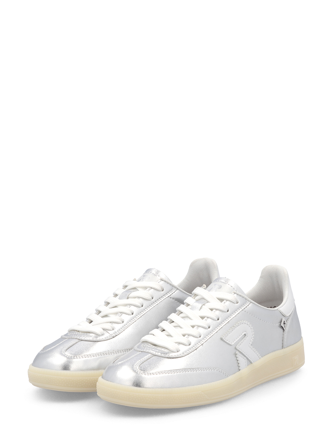 Rieker San Diego Leather Sneaker Silver