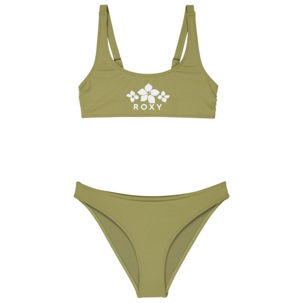 Roxy - Kid's Solid Active RG Bralette Set - Bikini