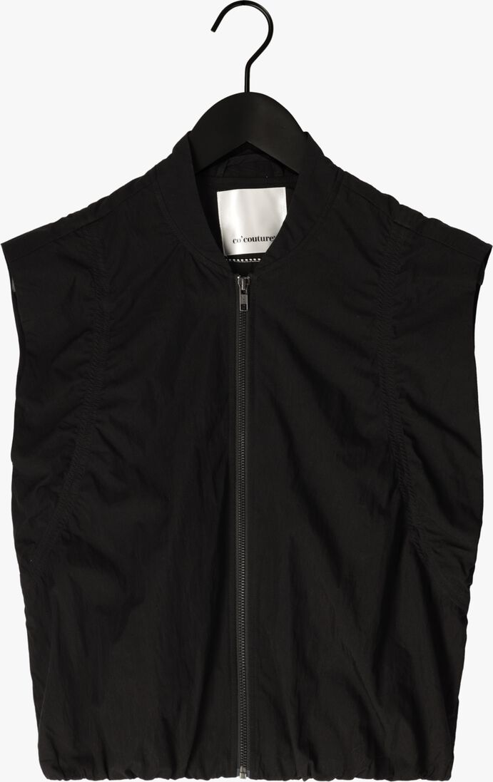 zwarte co'couture gilet acasiacc waistcoat