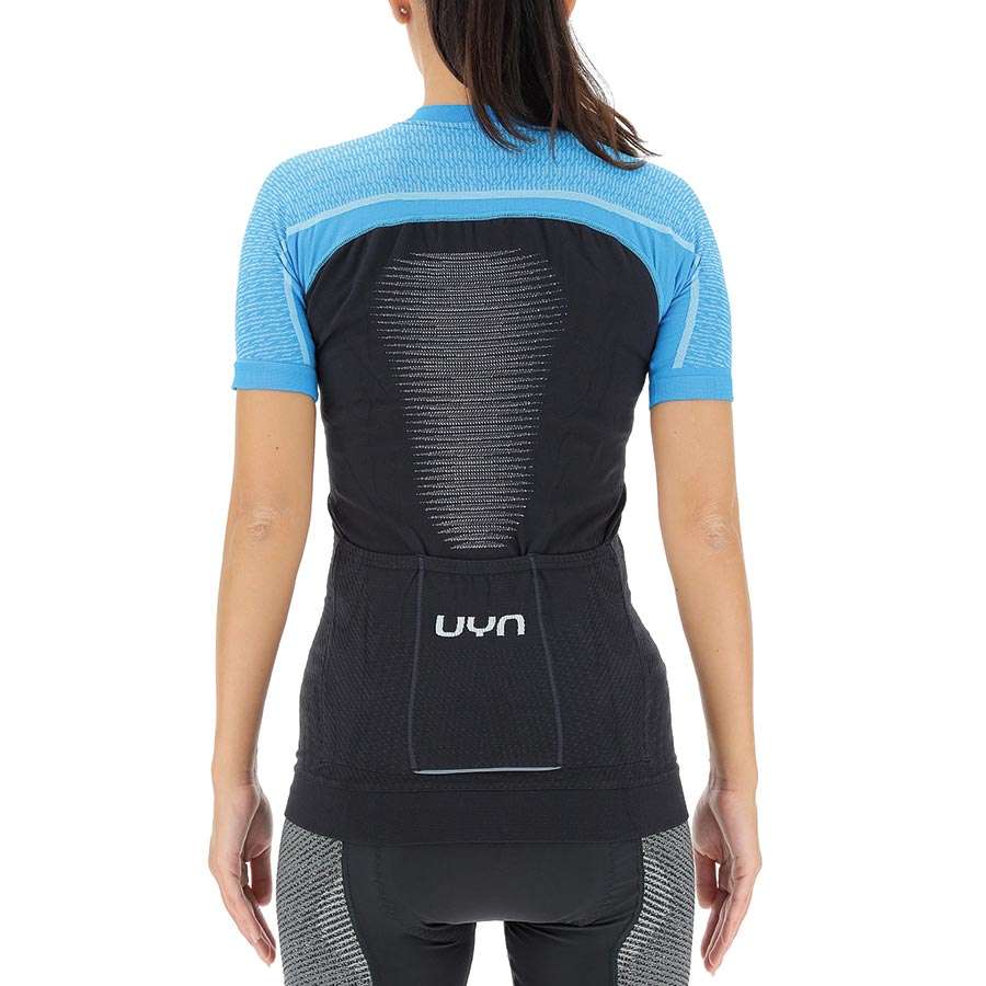UYN Granfondo Fietsshirt Korte Mouwen Zwart/Blauw Dames