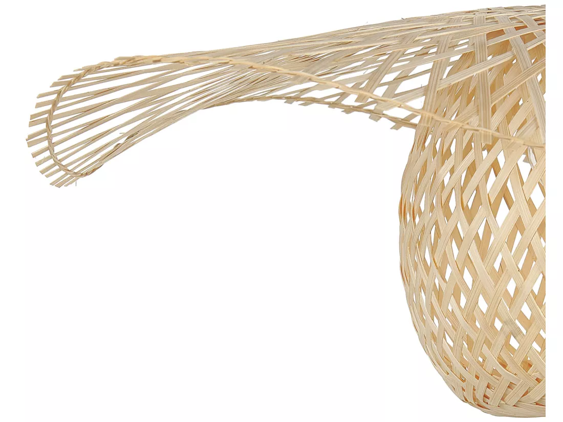 Lampe suspension BONITO Bambou Marron clair