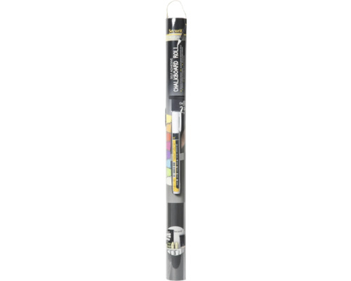 Zelfklevende zwarte schoolbordfolie, 45x100 cm, inclusief krijtstift