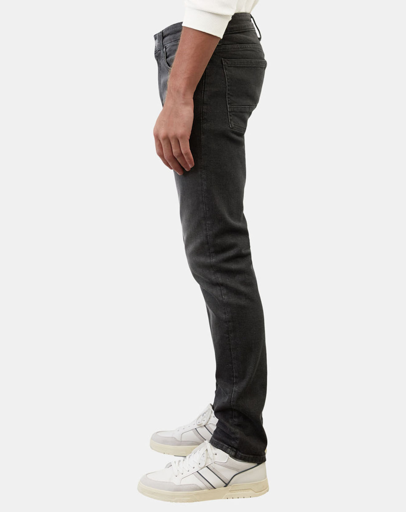 Marc O'Polo Jean droit Sjobo 5 poches gris foncé