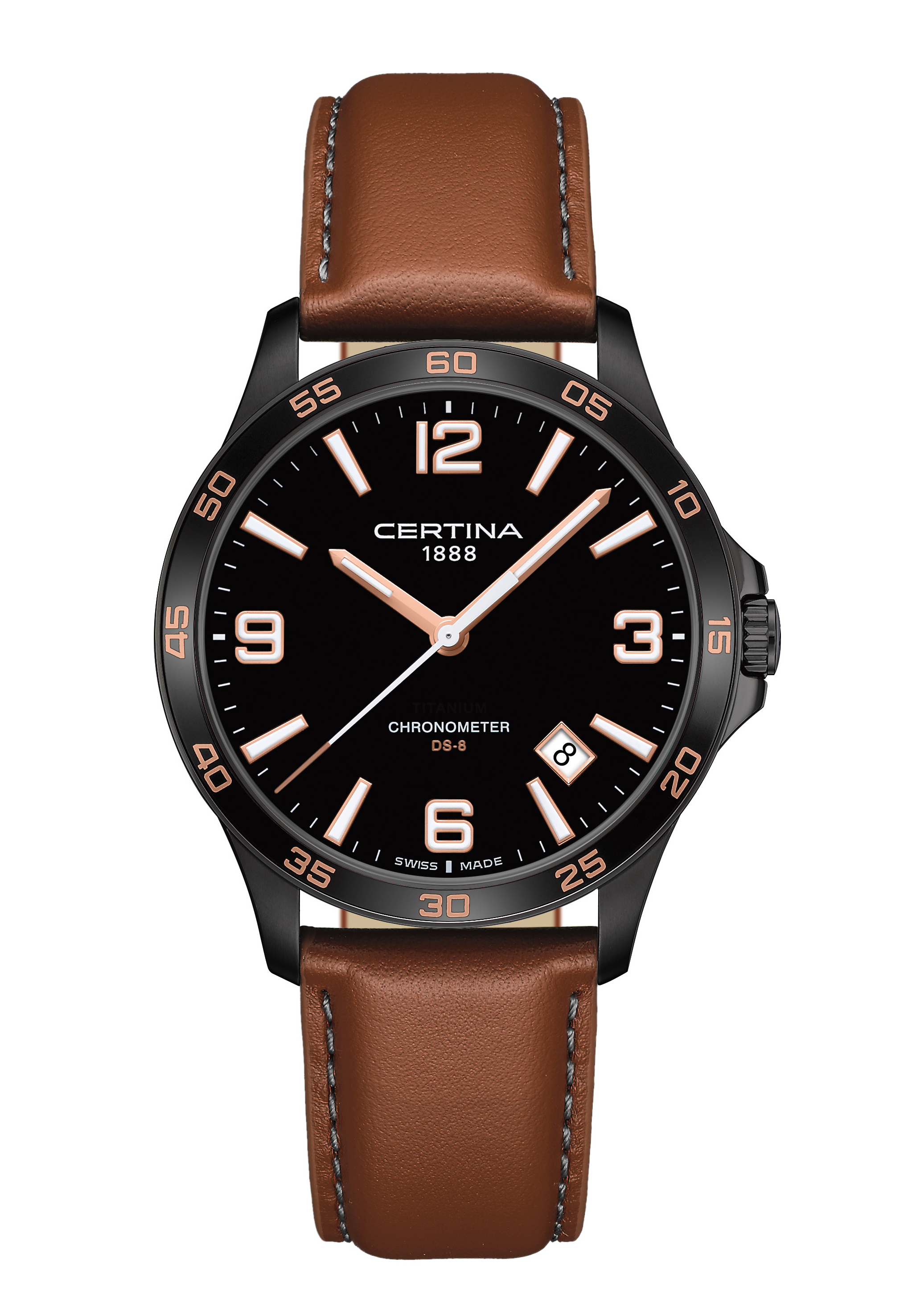 Certina DS-8 41.5mm Schwarz C033.851.36.057.00