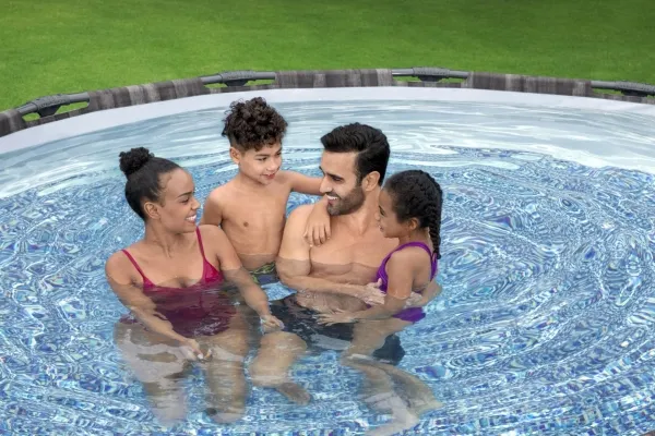 Bestway 5614Z, 13030 L, Indrammet pool, Voksen & barn, Stige, Træ, 47,4 kg